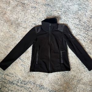 Lolë black fleece jacket, size small